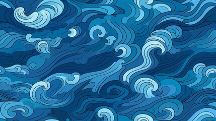 Fototapeta na wymiar Ocean Waves Magnificent Motion