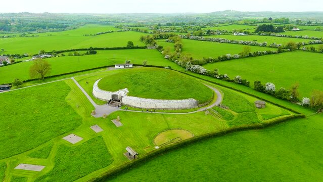 Newgrange, a famous prehistoric monument in Ireland, UNESCO World Heritage Site
