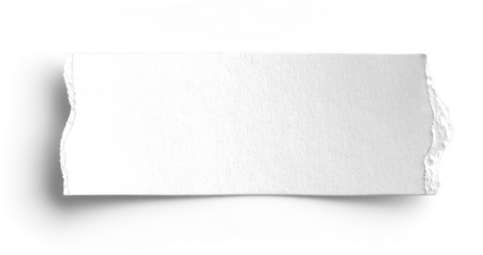 Paper Card Strip Torn