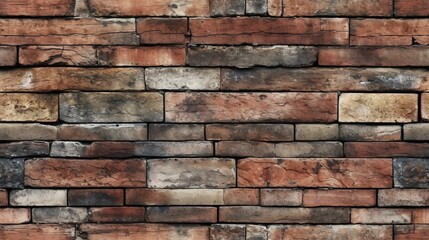 Weathered Brick Wall Rustic Charm