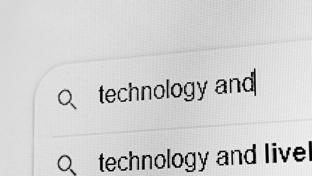 New York, USA - 31.05.2023: Search by in the Google search bar. Editorial.