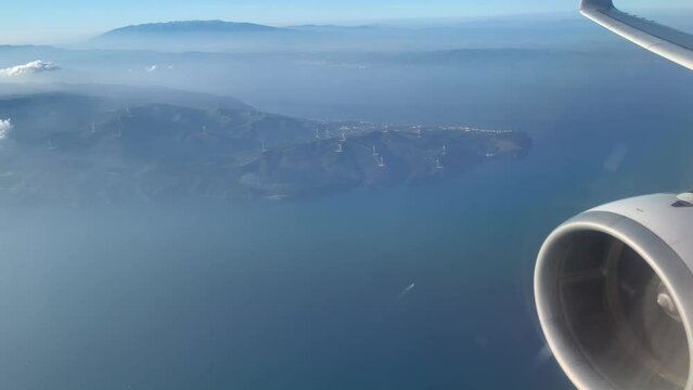Wind generators - view from the plane