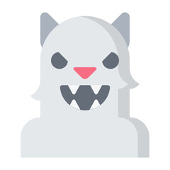 Werewolf Flat Icon