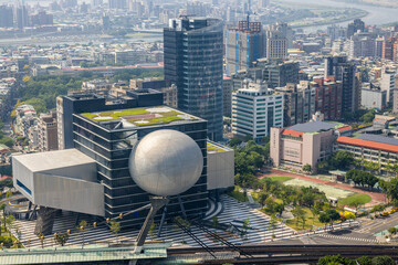 Naklejka premium Taipei Performing Arts Center in Jiantan of Taiwan
