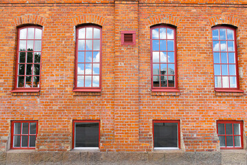 windows of an old building