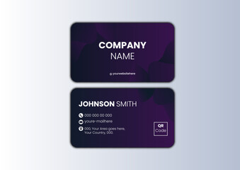 Corporate modern luxury business card template design
