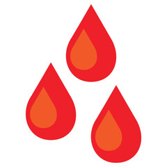 Obraz premium fire drop illustration