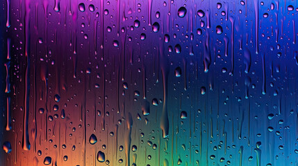 Pattern Of Raindrops On Glass Window Background.