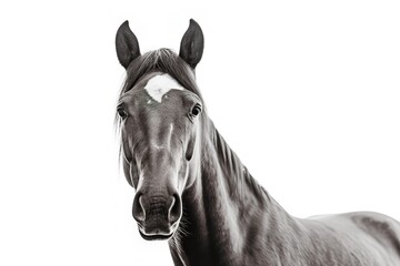 horse isolated on white