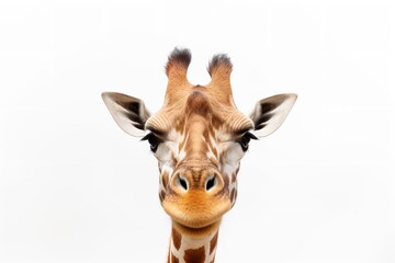 Naklejka premium giraffe head isolated