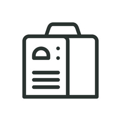 Inverter welding machine isolated icon, stick welder vector icon with editable stroke