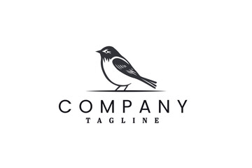 sparrow bird logo design