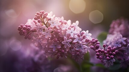 Beautiful fresh lilac flowers photography