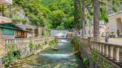 Obraz na płótnie Canvas Abkhazia, mountains, tourism, beauty, 2023.