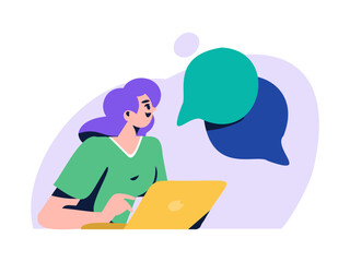 Business People Flat Vector Concept Operation Hand Drawn Illustration
