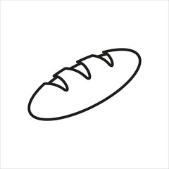 bread icon simple design art eps 10