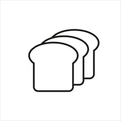 bread icon simple design art eps 10