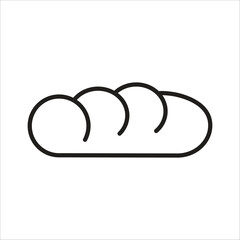 bread icon simple design art eps 10