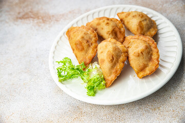 empanadas pie meat stuffed meal food snack on the table copy space food background rustic top view