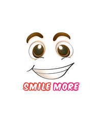 Smile more  emoji t shirt design, t shirt design.