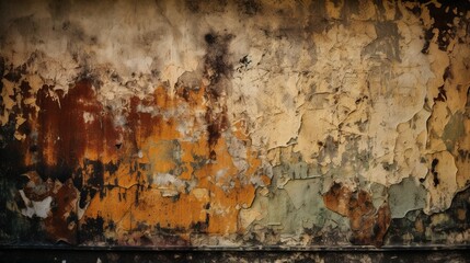 Grunge Textured Wall with Rough Scratches and Cracks, Edgy and Raw