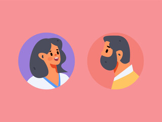 Business People Flat Vector Concept Operation Hand Drawn Illustration
