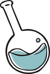 丸底フラスコ単色