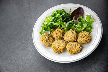 falafel food vegetable bean cutlets balls healthy meal food snack on the table copy space food background rustic top view  