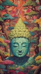 Fototapeta premium Calm and Enlightened Buddha Statue