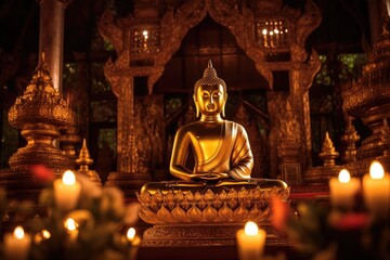 Fototapeta premium Tranquility and Reverence Buddha Statue