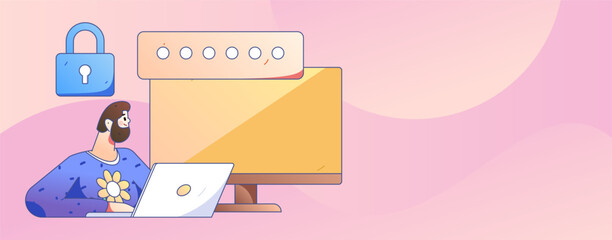 Business People Flat Vector Concept Operation Hand Drawn Illustration
