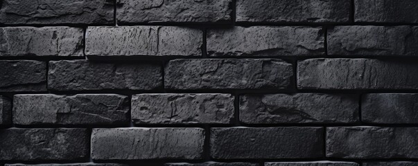 Obraz premium Texture of Black Brick Wall