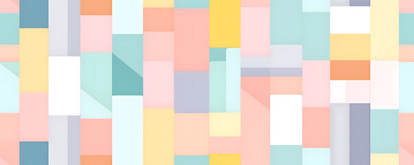 Endless Pastel Pattern (can be repeated endlessly) - Generative AI