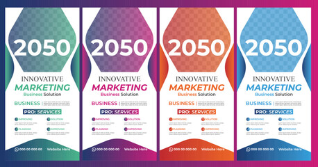 Modern Business Roll Up Banner Design