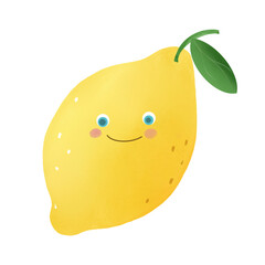 yellow pear with a lemon