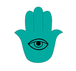 hand with eyes