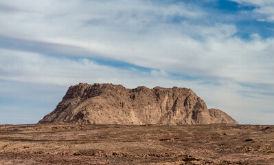 rocks in the desert in Egypt