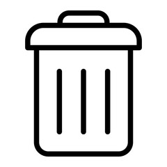 trash line icon