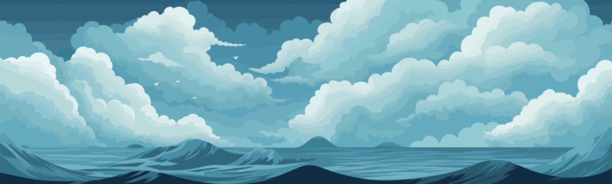 Ocean background texture vector wide