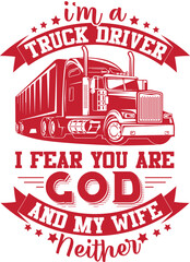 Trucker SVG t-shirt Design 