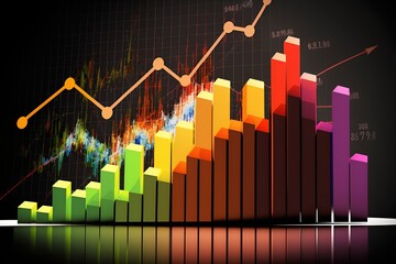 Increasing Graph Upward, charts climbing, increasing profits [Generative AI] 
