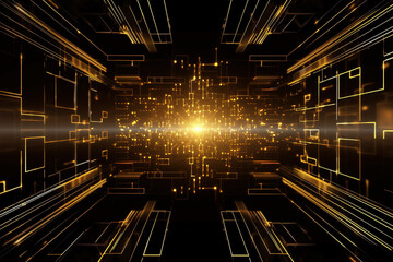 Abstract   technological hexagonal background.