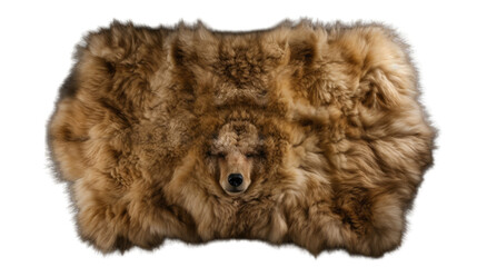 a bearskin rug