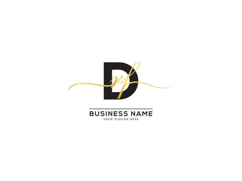 Monogram Luxury drf Initial Three Letter Logo