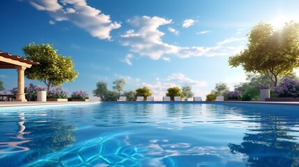 Fototapeta premium A Serene Swimming Pool