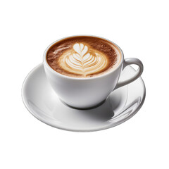 a cup of coffee with drawing