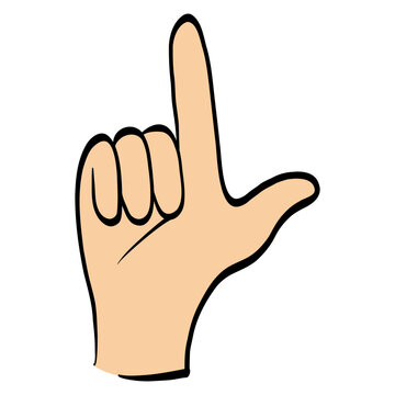 Sign Language Alphabet Symbol Letter L
