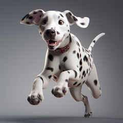 Dalmatian running (ai generated)