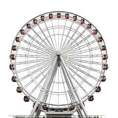 a portrait of a Ferris wheel