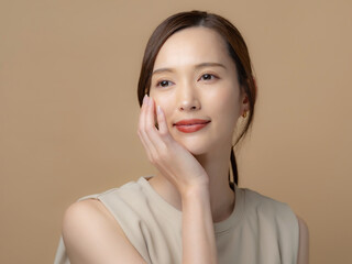 女性・美容・ベージュバック